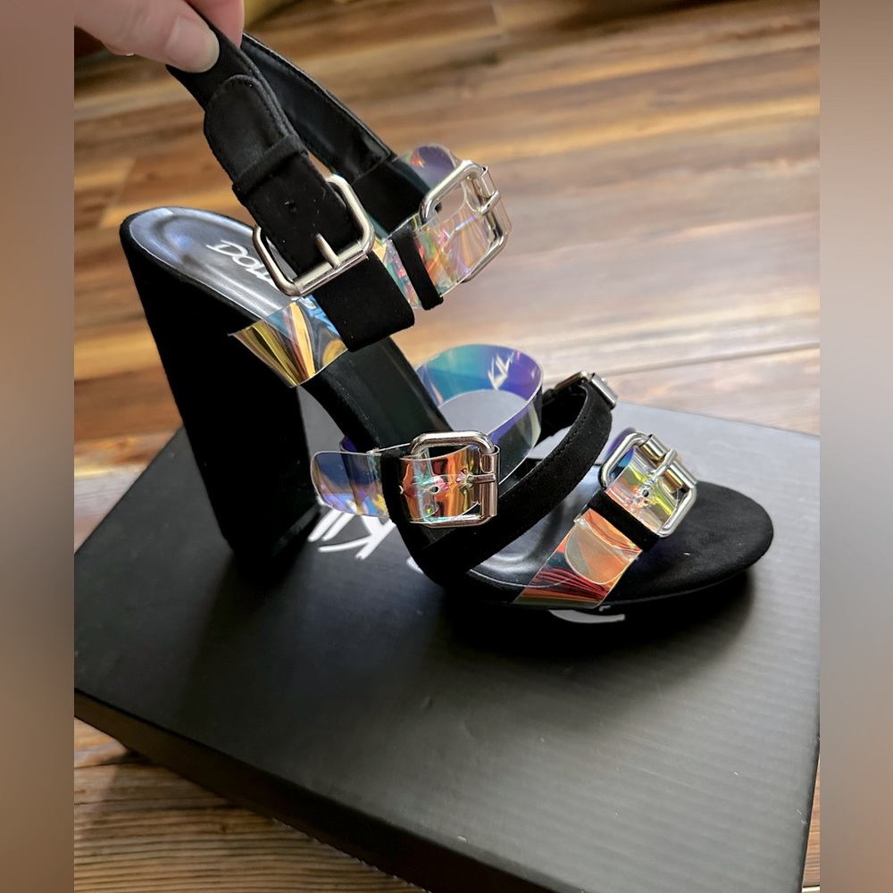 Dolls kill iridescent heels